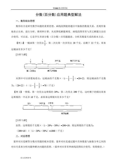 六年级分数应用题解题方法