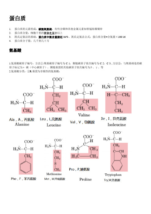 生化知识总结