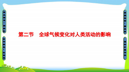 中图版高中地理必修一同步课件：第4章 自然环境对人类活动的影响 第2节 全球气候变化对人类活动的影响