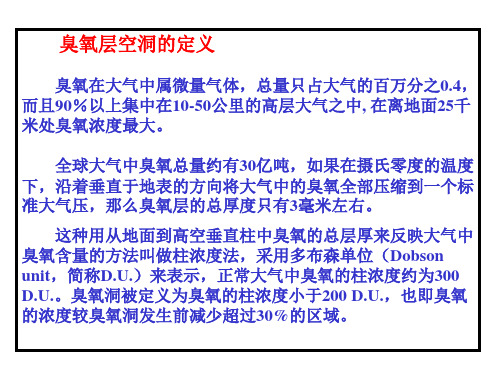 【地理课件】南极臭氧层空洞