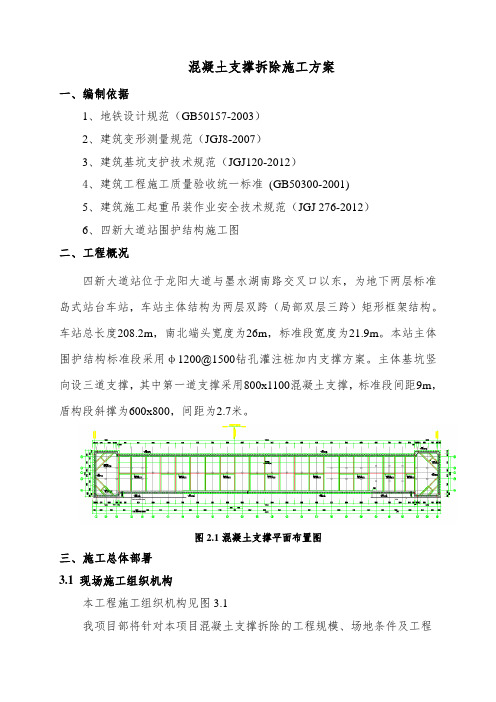 混凝土支撑拆除