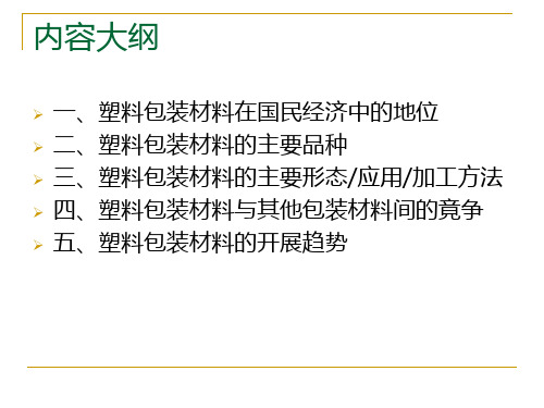 包装印刷塑胶材料在包装工业中的具体应用