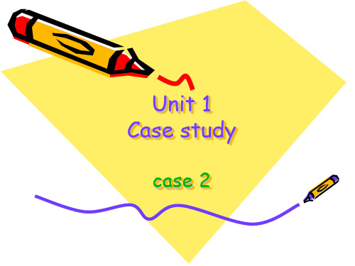 跨文化交际Unit 1 case study case2