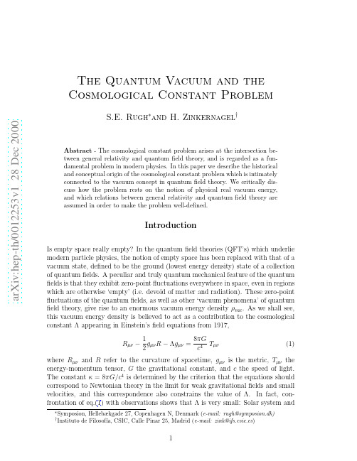 The Quantum Vacuum and the Cosmological Constant Problem