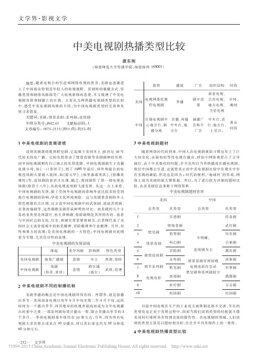 中美电视剧热播类型比较_龚东刚