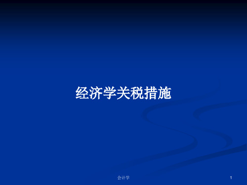 经济学关税措施PPT教案