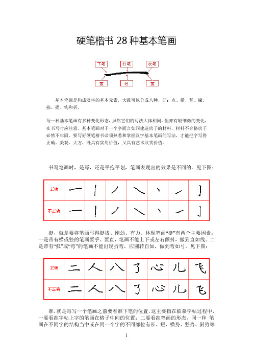 (完整版)硬笔楷书基本笔画.