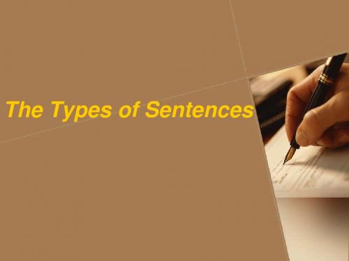 The types of sentences(revised)