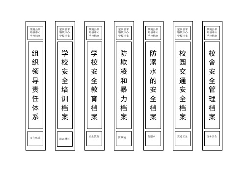 迎接第四季度第三方检查小档案盒竖签