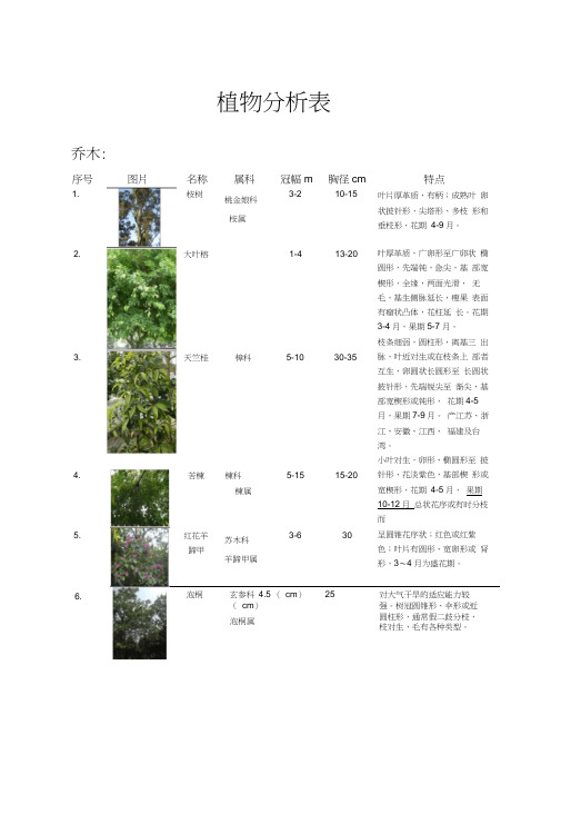 植物配置表