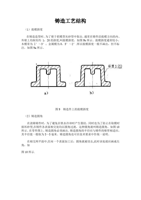 铸造工艺结构