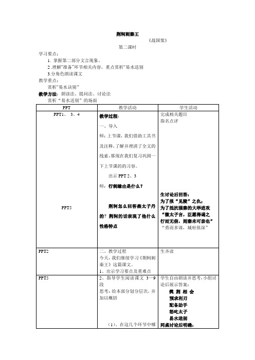 荆轲刺秦王(第二课时)