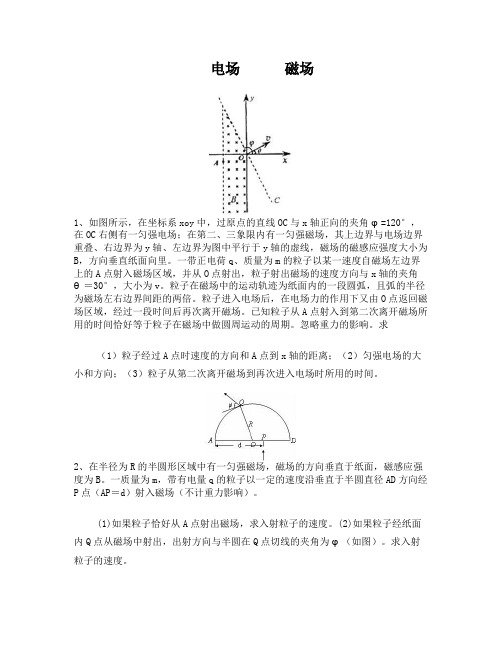 高考物理电磁场专题