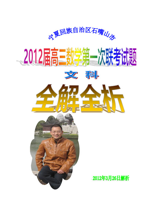 2012宁夏石嘴山市第一次数学联考试题(文科)全解全析