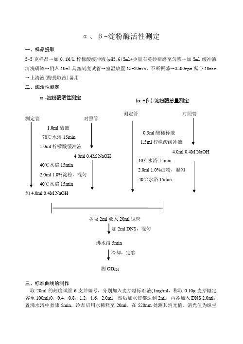 α、β-淀粉酶活性测定