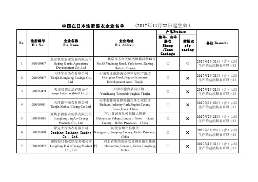 (2017年11月22日起生效)