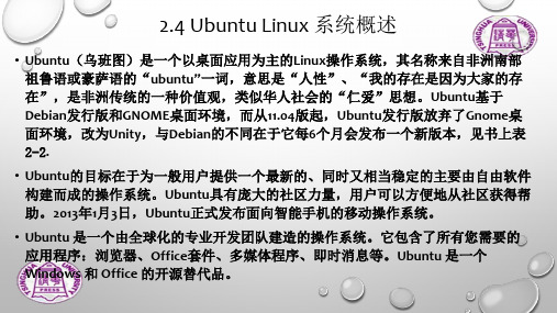 第2章 2.4节(系统概述)-Ubuntu Linux 操作系统与实验教程(第2版)-马丽梅