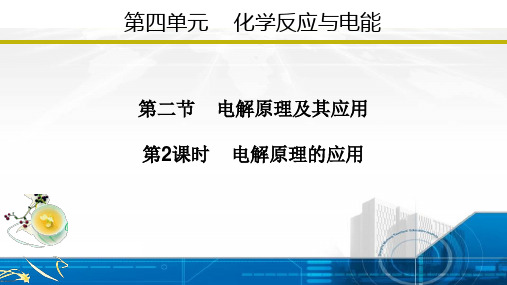 4.2.2 电解原理的应用(课件)高二化学(人教版2019选择性必修1)