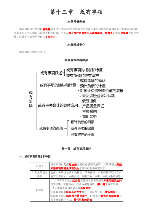 【会计知识点】或有事项概述,或有事项的确认和计量