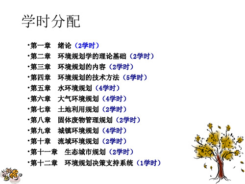 《环境规划学》第一章 绪论(1)