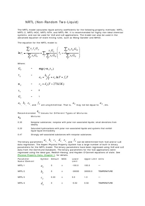 NRTL (Non-Random Two-Liquid)