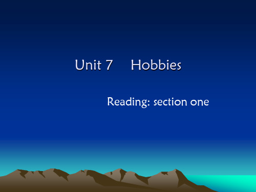 英语unit4 hobbies.ppt课件