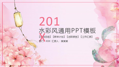 2018年创业计划策划方案商业规划工作总结PPT模板