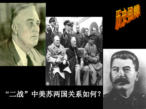 华师大版历史九下《美苏冷战》p]