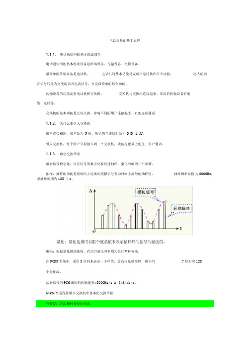 电话交换的基本原理