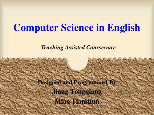 计算机英语(第二版)chapter3 Computer System Architecture