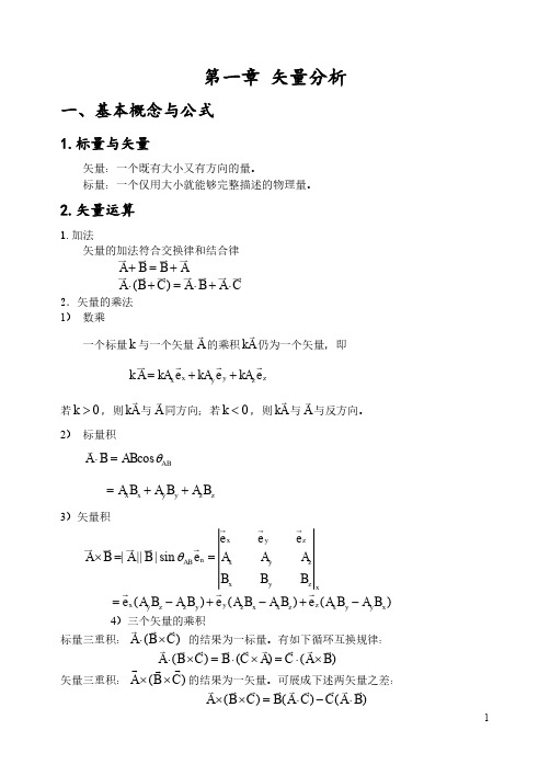 第一章 矢量分析习题解答