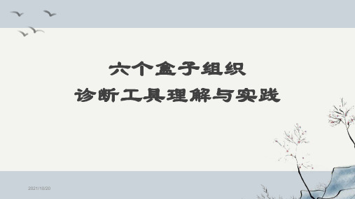 六个盒子组织诊断工具理解与实践