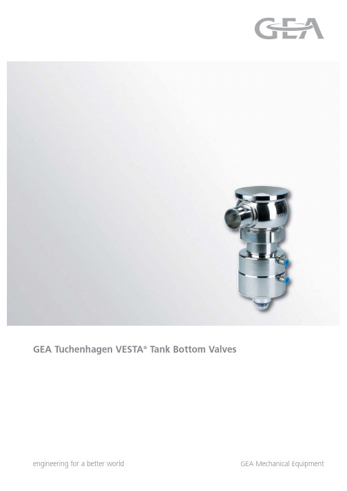 GEA Tuchenhagen VESTATank Bottom Valves说明书