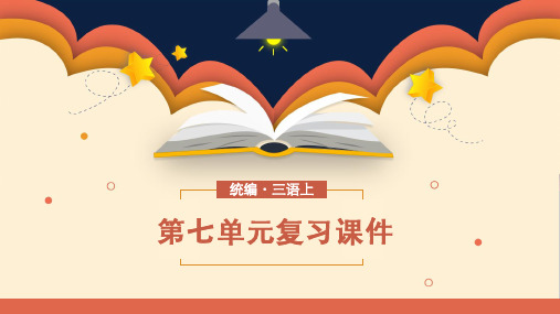 三年级语文上册第七单元复习课件(共22张PPT)