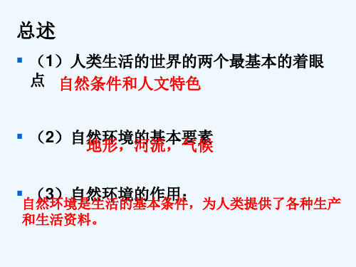 考点描述世界地形河流湖泊和气候类型的总体特征及其分布情况