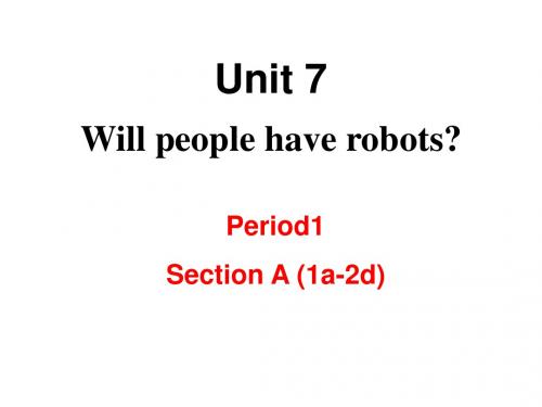 人教版八年级英语上册教学课件:U7 A (1a2d) 教学课件