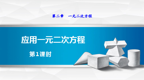 《一元二次方程——应用一元二次方程》数学教学PPT课件(8篇)