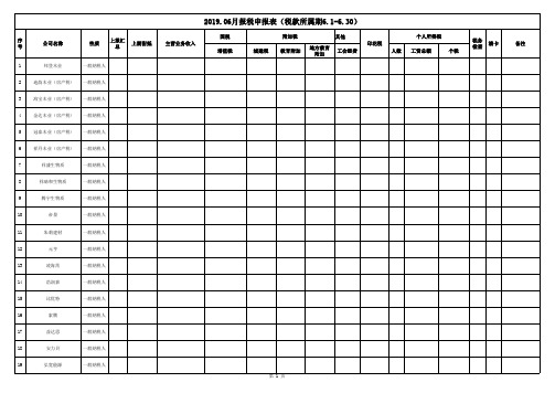 报税汇总表格-新