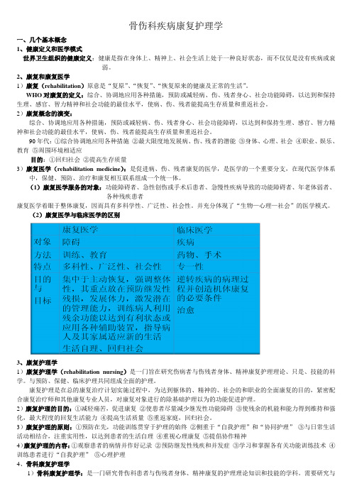 骨伤科疾病康复护理学