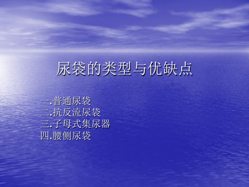 尿袋的类型与优缺点课件.ppt