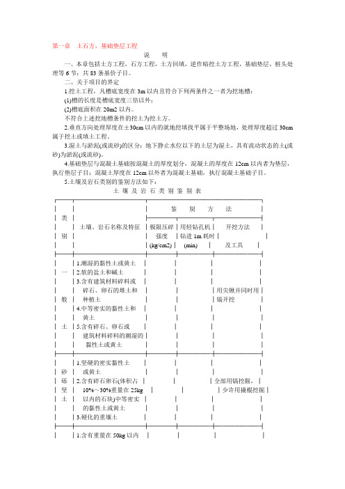 天津市建筑工程预算基价说明