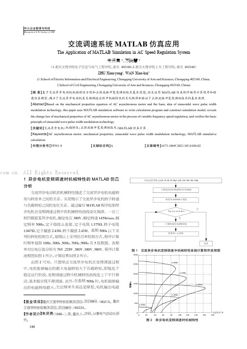 交流调速系统MATLAB 仿真应用