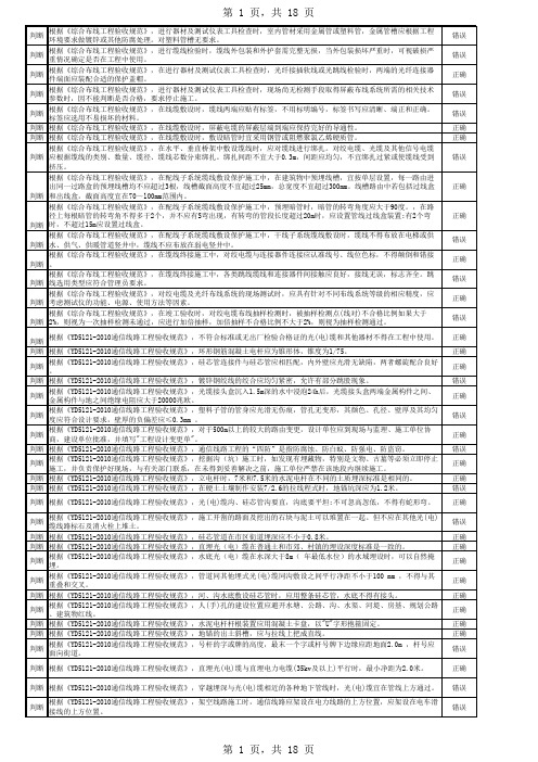 江苏移动认证考试之传输管线最终版