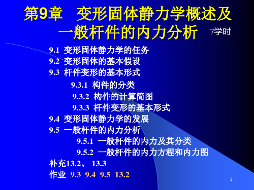 第9章应力应变分析及应力应变关系