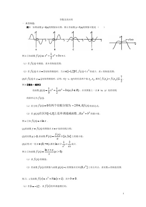 导数及其应用(二轮学案)