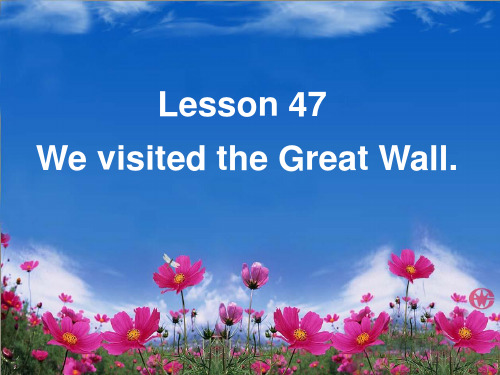 We visited the Great Wall精选教学PPT课件 华东师大版