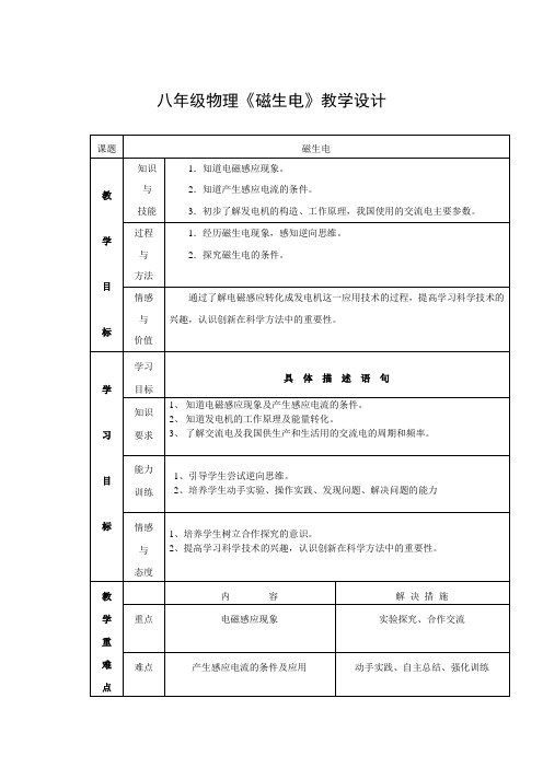 人教版物理八下9.7《电与磁》七 磁生电PPT同步教案9