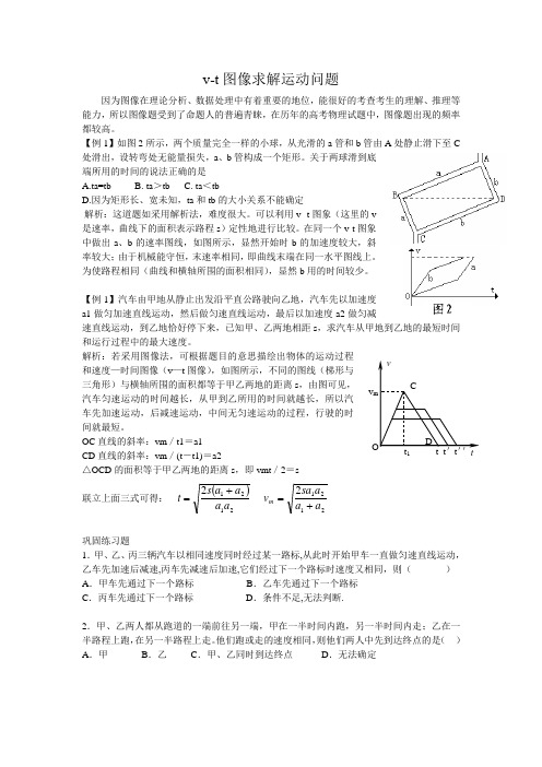 V--T图像练习