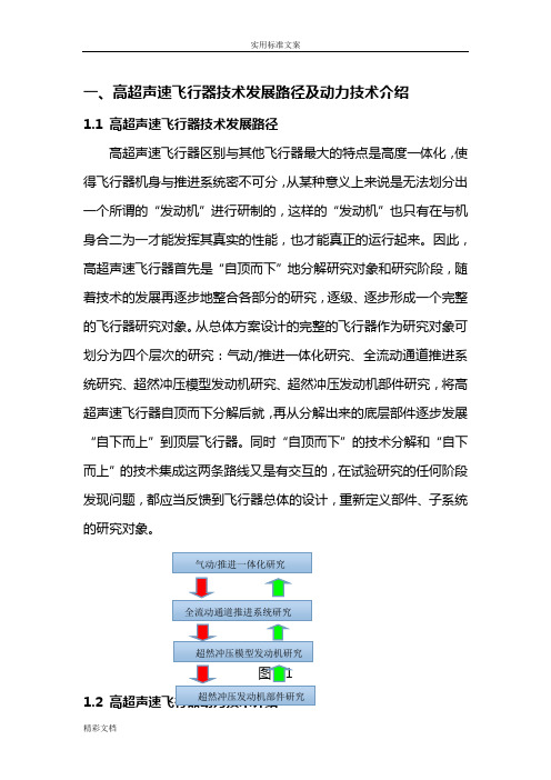 高超声速飞行器动力技术介绍及部分国家发展现状