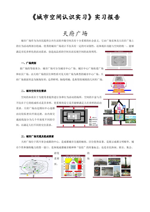 城市空间认识实习.wps王锋彬